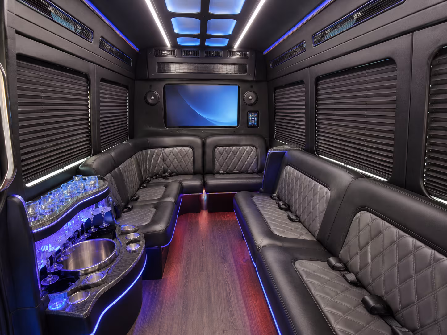 perris airport transportation onboard seating